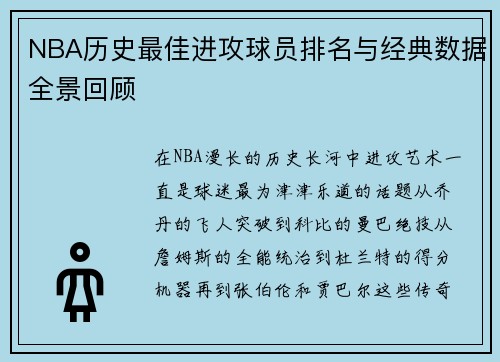 NBA历史最佳进攻球员排名与经典数据全景回顾 NBA历史最佳进攻球员排名与经典数据全景回顾